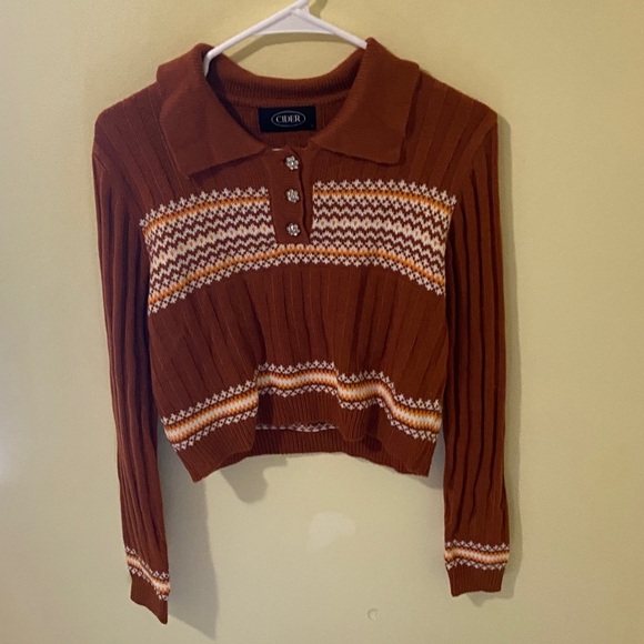 Cider Collared Sweater - Picture 1 of 3